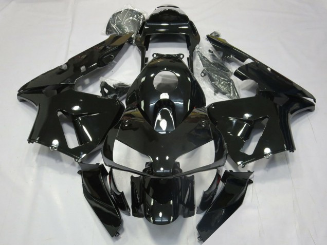 Glänzendes Schwarz 2003-2004 Honda CBR600RR Motorrad Verkleidung
