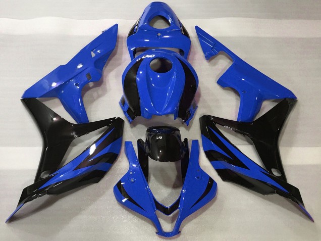 Blau Glänzendes Schwarz OEM Stil 2007-2008 Honda CBR600RR Motorrad Verkleidung