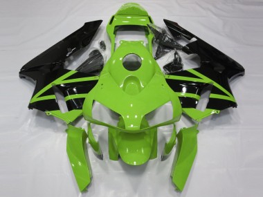 Grün Glänzendes Schwarz 2003-2004 Honda CBR600RR Motorrad Verkleidung Kit
