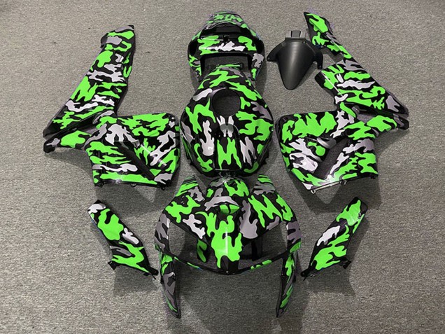 Camouflage Grün 2005-2006 Honda CBR600RR Motorrad Verkleidung