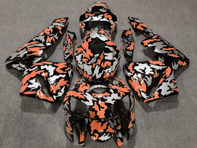 Camouflage Hellorange 2005-2006 Honda CBR600RR Motorrad Verkleidung