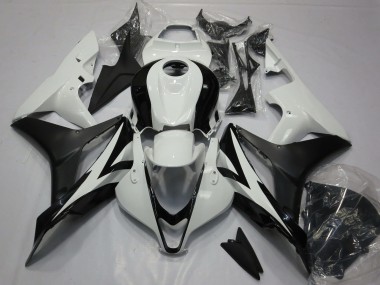 Weiß Matt Schwarz 2007-2008 Honda CBR600RR Motorrad Verkleidung Kit