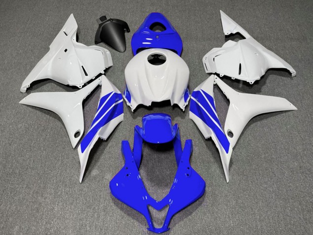 Weiß Blau Streifen 2009-2012 Honda CBR600RR Motorrad Verkleidung