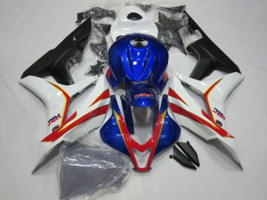 Weiß Rot Blau HRC 2007-2008 Honda CBR600RR Motorrad Verkleidung