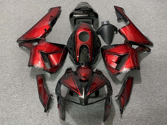 Dunkel Bonbon Rot 2005-2006 Honda CBR600RR Motorrad Verkleidung