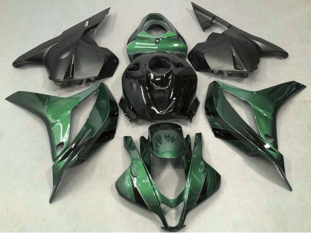 Grün Glänzendes Schwarz OEM Stil 2009-2012 Honda CBR600RR Motorrad Verkleidung