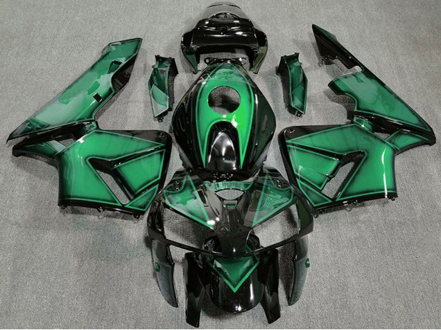 Dunkel Hellgrün 2005-2006 Honda CBR600RR Motorrad Verkleidung