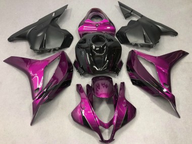 Rosa Glänzendes Schwarz OEM Stil 2009-2012 Honda CBR600RR Motorrad Verkleidung
