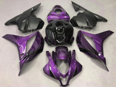 Lila Glänzendes Schwarz OEM Stil 2009-2012 Honda CBR600RR Motorrad Verkleidung