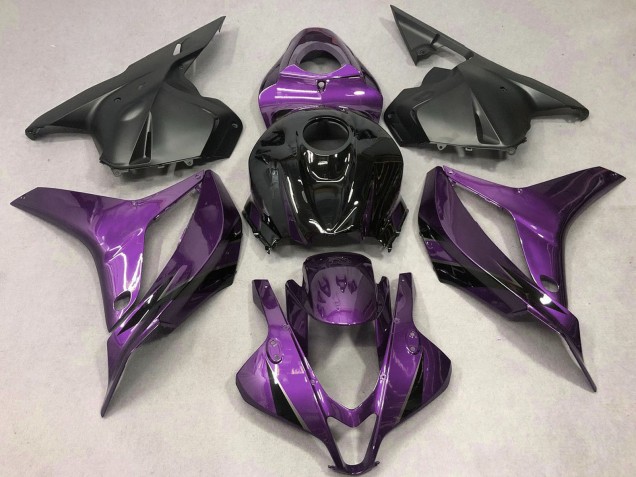 Lila Glänzendes Schwarz OEM Stil 2009-2012 Honda CBR600RR Motorrad Verkleidung