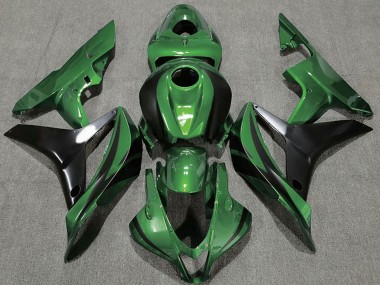 Grün Glänzendes Schwarz OEM Stil 2007-2008 Honda CBR600RR Motorrad Verkleidung