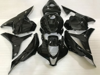Glänzendes Schwarz 2009-2012 Honda CBR600RR Motorrad Verkleidung
