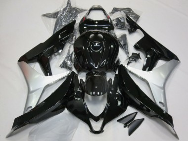 Silber Glänzendes Schwarz 2007-2008 Honda CBR600RR Motorrad Verkleidung