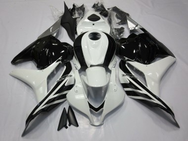 Weiß Glänzendes Schwarz 2009-2012 Honda CBR600RR Motorrad Verkleidung