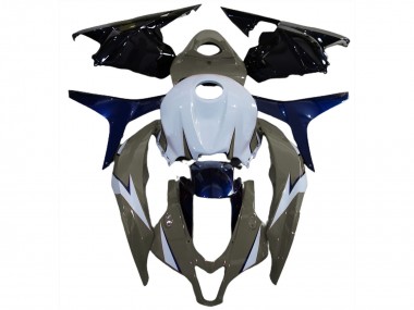 Weiß Grau Blau Glänzendes Schwarz 2009-2012 Honda CBR600RR Motorrad Verkleidung