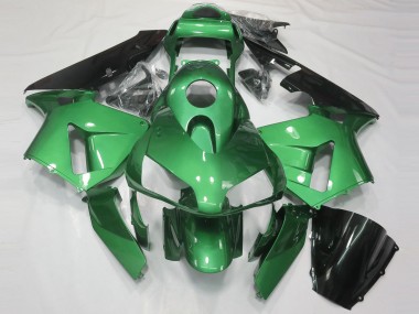 Grün Glänzendes Schwarz 2003-2004 Honda CBR600RR Motorrad Verkleidung
