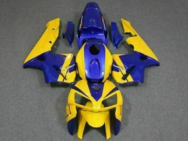 Gelb Blau 2005-2006 Honda CBR600RR Motorrad Verkleidung