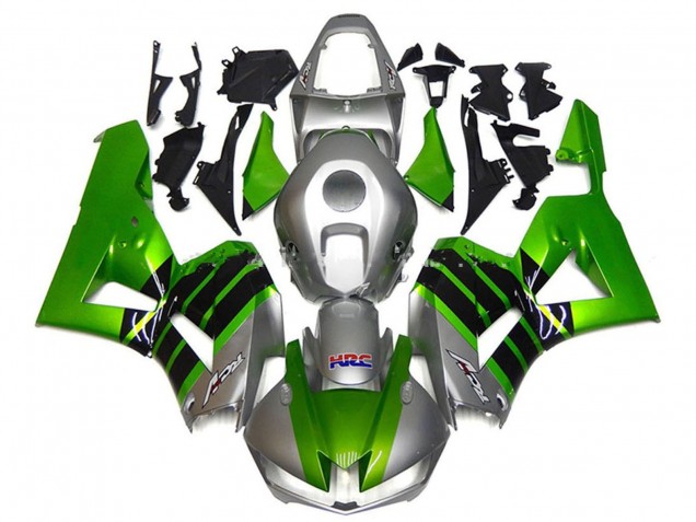 Silber Grün Glänzendes Schwarz HRC 2013-2023 Honda CBR600RR Motorrad Verkleidung