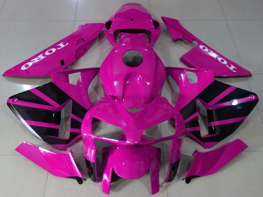Rosa Schwarz OEM Stil 2005-2006 Honda CBR600RR Motorrad Verkleidung
