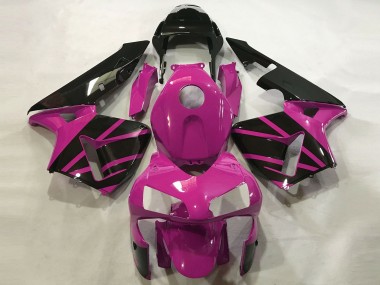 Rosa Glänzendes Schwarz OEM Stil 2003-2004 Honda CBR600RR Motorrad Verkleidung