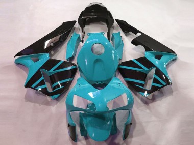 Hellblau Glänzendes Schwarz OEM Stil 2003-2004 Honda CBR600RR Motorrad Verkleidung
