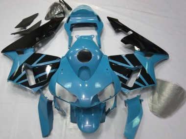 Hellblau Glänzendes Schwarz 2003-2004 Honda CBR600RR Motorrad Verkleidung