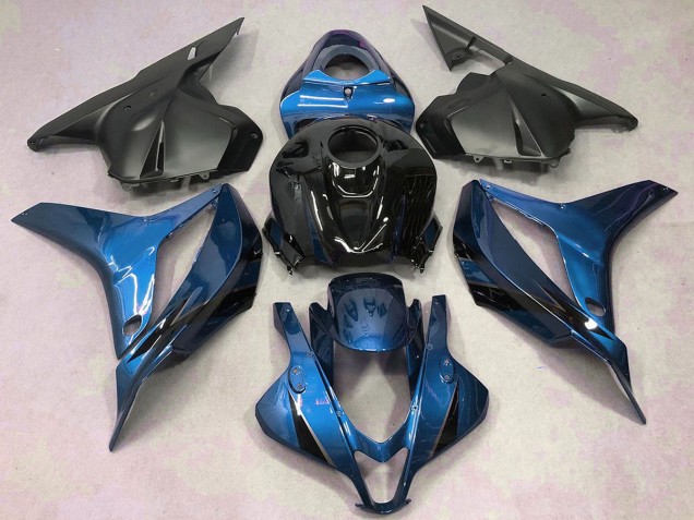 Blau Glänzendes Schwarz Matt Schwarz 2009-2012 Honda CBR600RR Motorrad Verkleidung