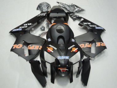 Matt Schwarz Orange Repsol 2003-2004 Honda CBR600RR Motorrad Verkleidung