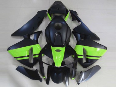 Matt Schwarz Hellgrün 2005-2006 Honda CBR600RR Motorrad Verkleidung