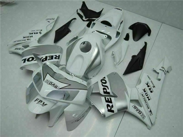 Weiß 2005-2006 Honda CBR600RR Motorrad Verkleidung