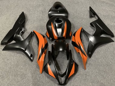 Orange Matt Schwarz 2007-2008 Honda CBR600RR Motorrad Verkleidung