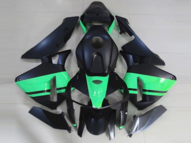 Matt Schwarz Special Grün 2005-2006 Honda CBR600RR Motorrad Verkleidung