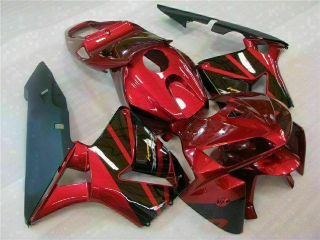 Rot Schwarz 2005-2006 Honda CBR600RR Motorrad Verkleidung