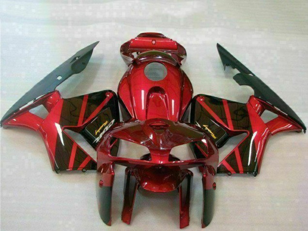 Rot Schwarz 2005-2006 Honda CBR600RR Motorrad Verkleidung