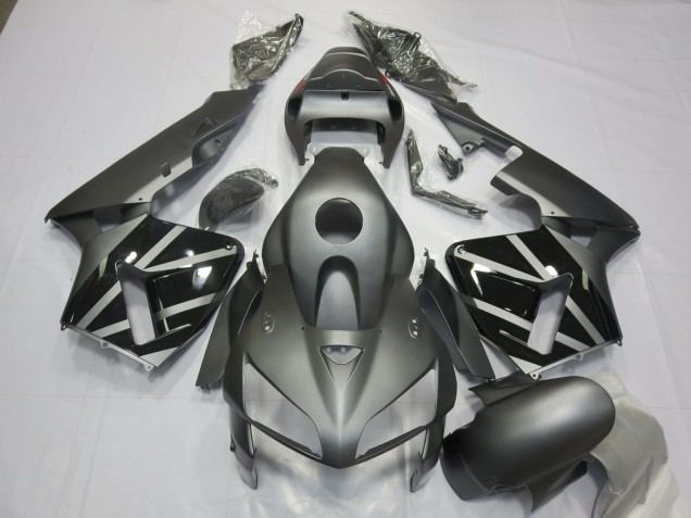 Matt Grau Schwarz 2005-2006 Honda CBR600RR Motorrad Verkleidung