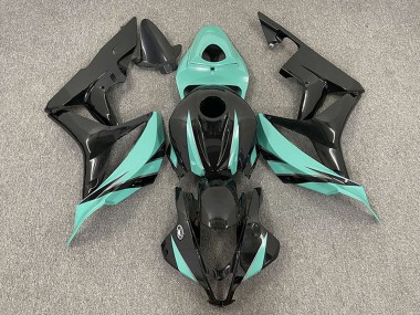 Mint Grün Glänzendes Schwarz 2007-2008 Honda CBR600RR Motorrad Verkleidung