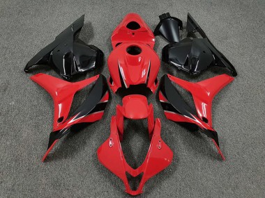 Rot Glänzendes Schwarz OEM Stil 2009-2012 Honda CBR600RR Motorrad Verkleidung