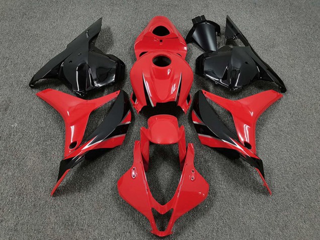Rot Glänzendes Schwarz OEM Stil 2009-2012 Honda CBR600RR Motorrad Verkleidung