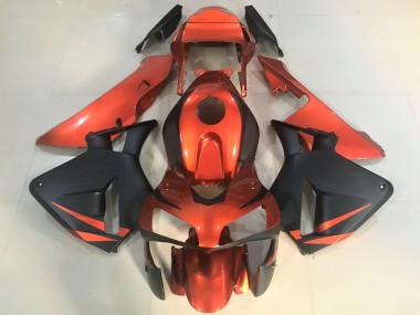 Orange Matt Schwarz 2003-2004 Honda CBR600RR Motorrad Verkleidung