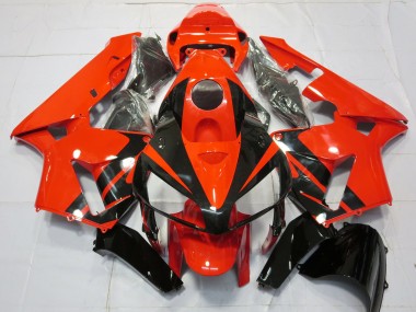 Rot Schwarz Streifen 2005-2006 Honda CBR600RR Motorrad Verkleidung