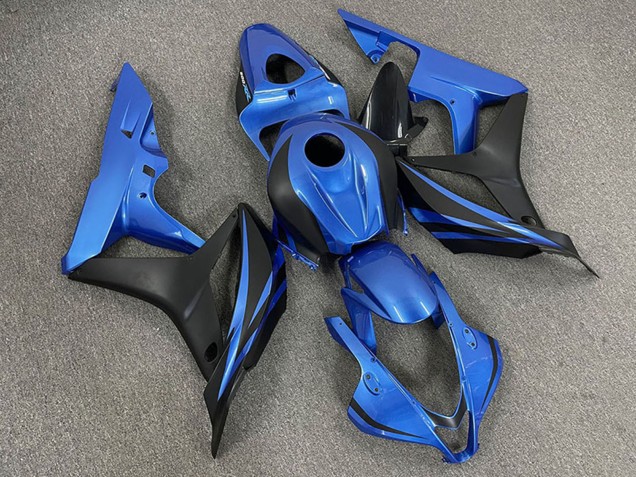 Blau Matt Schwarz OEM Stil 2007-2008 Honda CBR600RR Motorrad Verkleidung