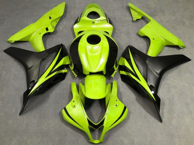Neon Gelb Matt Schwarz OEM Stil 2007-2008 Honda CBR600RR Motorrad Verkleidung