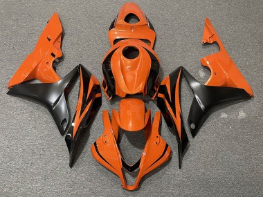 Orange Matt Schwarz OEM Stil 2007-2008 Honda CBR600RR Motorrad Verkleidung