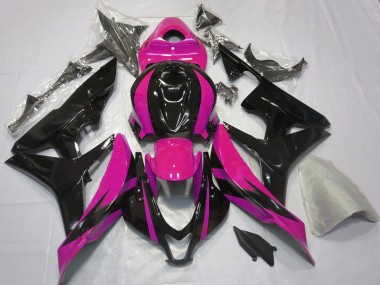 Rosa Glänzendes Schwarz OEM Stil 2007-2008 Honda CBR600RR Motorrad Verkleidung