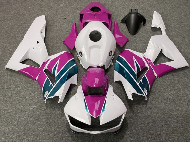 Weiß Rosa Emerald 2013-2026 Honda CBR600RR Motorrad Verkleidung