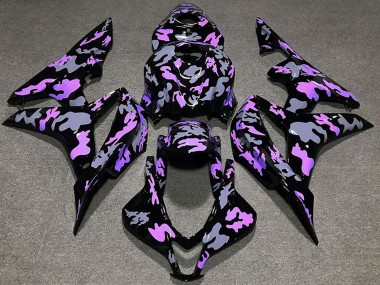 Lila Grau Camouflage 2007-2008 Honda CBR600RR Motorrad Verkleidung