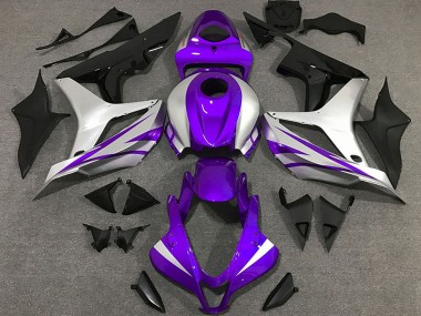 Silber Lila Glänzendes Schwarz OEM Stil 2007-2008 Honda CBR600RR Motorrad Verkleidung