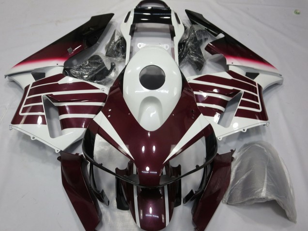 Weiß Dunkel Lila 2003-2004 Honda CBR600RR Motorrad Verkleidung