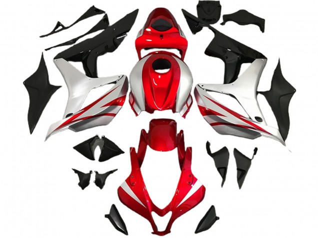 Silber Rot Glänzendes Schwarz OEM Stil 2007-2008 Honda CBR600RR Motorrad Verkleidung