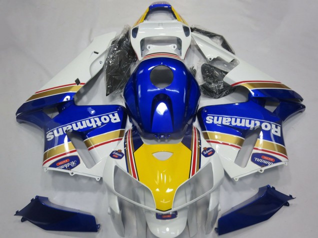 Weiß Blau Gelb Rothmans 2005-2006 Honda CBR600RR Motorrad Verkleidung